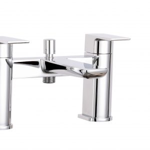 Padstow Chrome Bath Shower Mixer Tap & Shower Kit